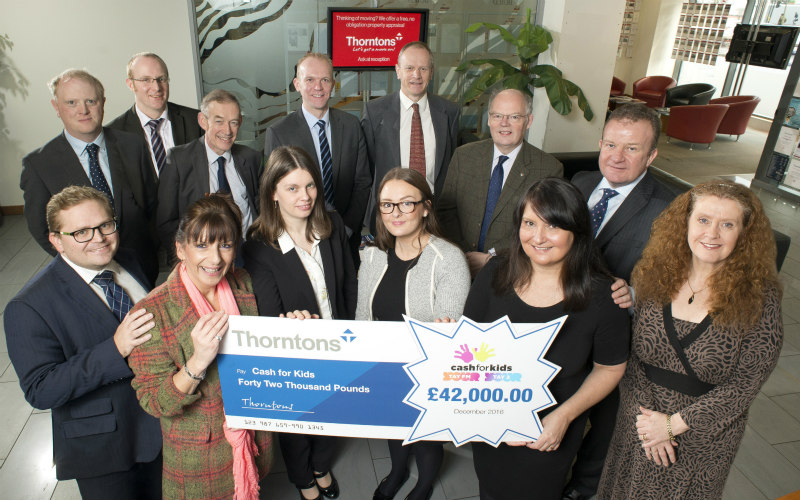 Thorntons' fundraising drive raises thousands for childrens' charity