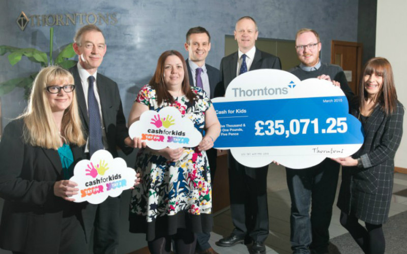 Thorntons raise a record-breaking amount for Cash for Kids