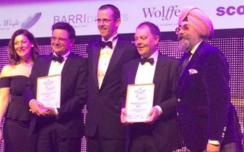 Success for Thorntons as its Managing Partners win major award at Scottish Legal Awards