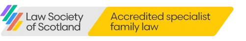 Accredited by the Law Society of Scotland as a specialist in Family Law.
