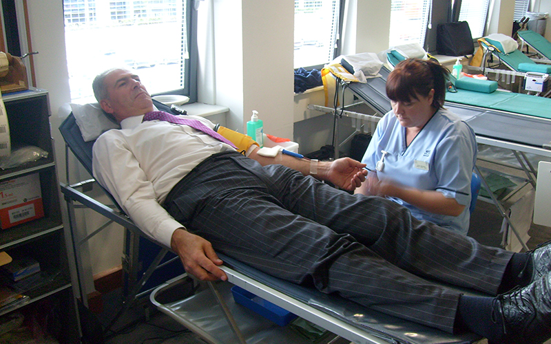 Tayside lawyers give blood banks a boost