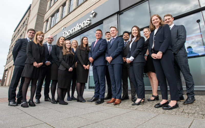 Fourteen trainees start their legal career with Thorntons